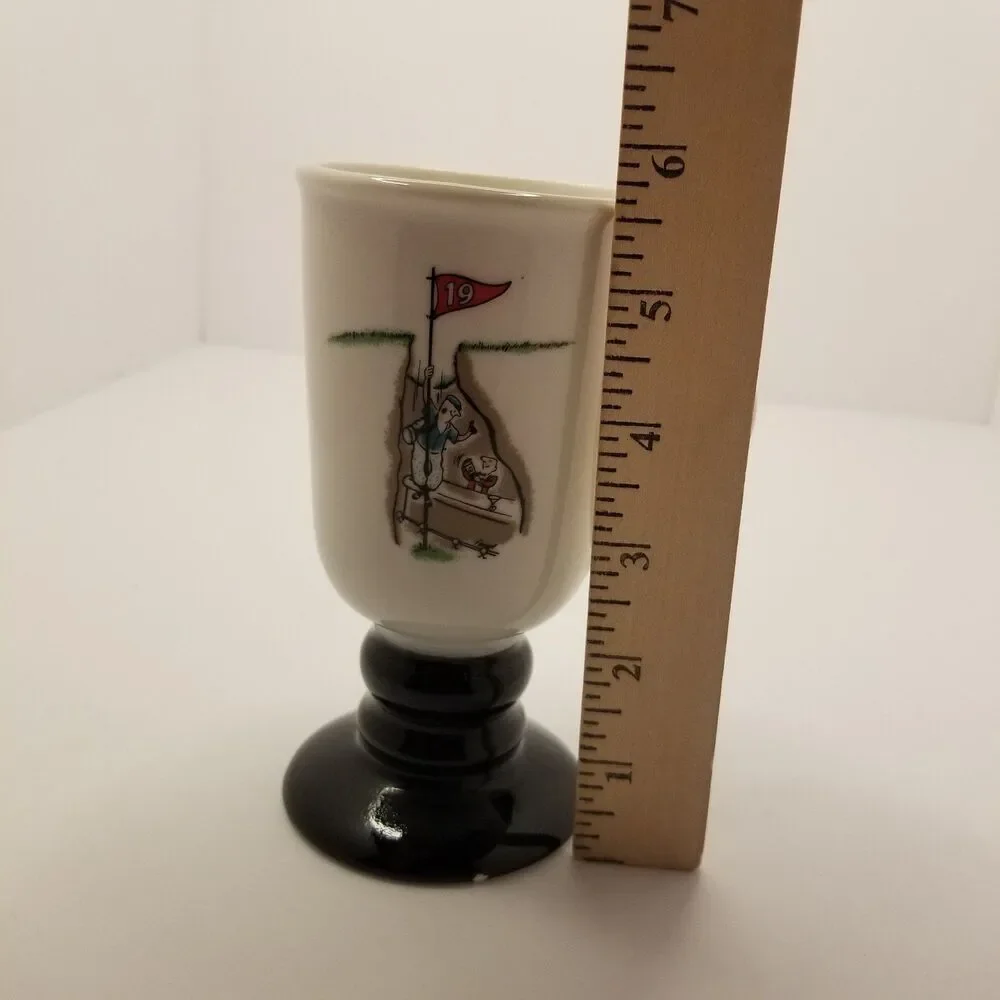 HALL 1272 Golf Theme Pedestal Mug Made In The USA